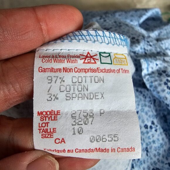 Reitman's Petites Blue Floral Dress, Size 10 - Picture 8 of 12